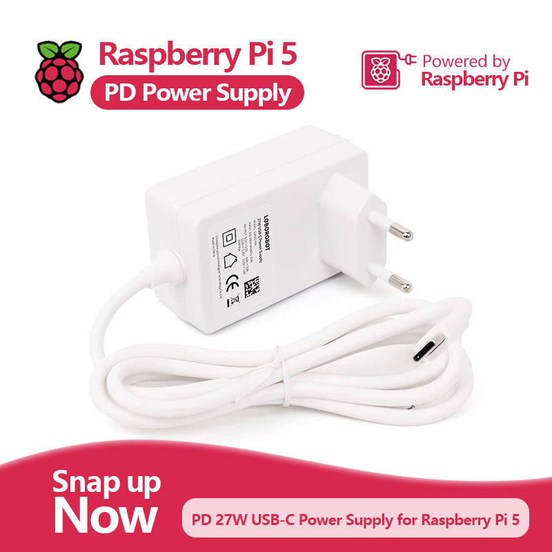 Pi Power Supply - Raspberry Pi 5 PD Power Adapter