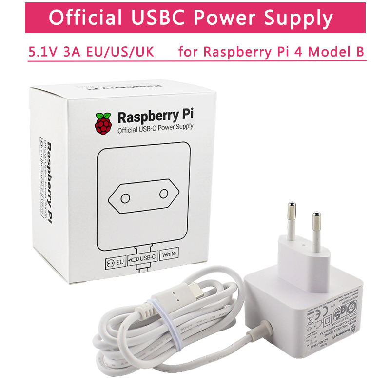 Pi 4 Case - Official Raspberry Pi 4 Power Supply