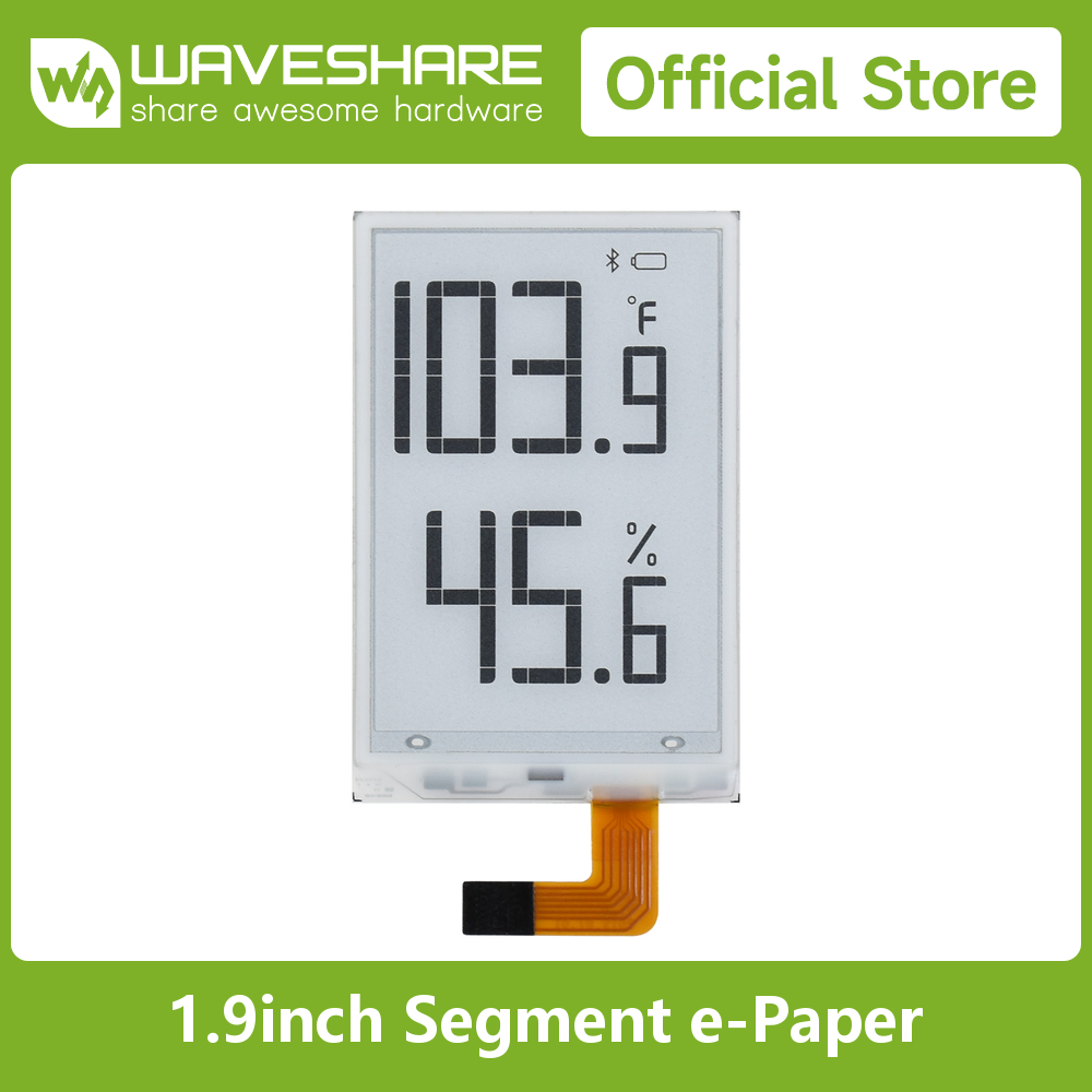 Waveshare 1.9inch Segment E-Pa - огляд і ціна Pi Display