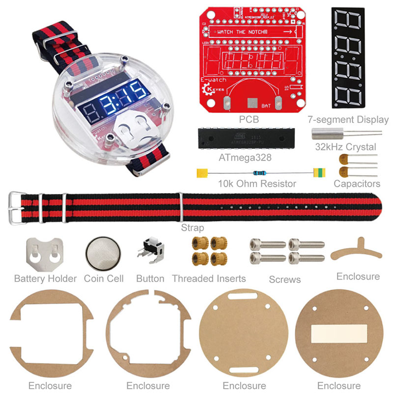 Single Chip LED Kit Clock DIY  - огляд і ціна Arduino Kit