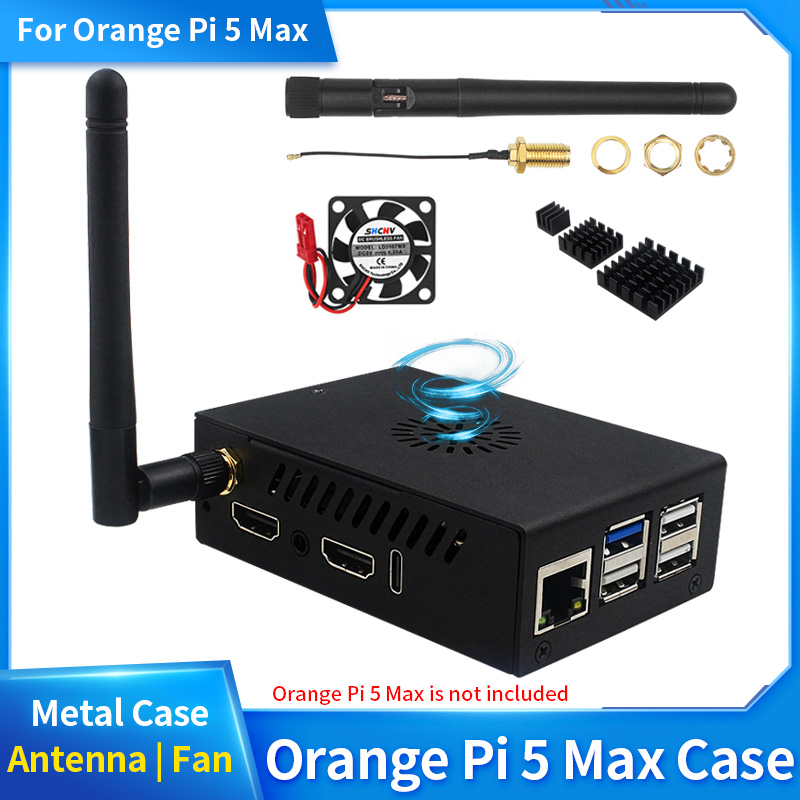 Orange Pi 5 Max Case with Fan  - огляд і ціна Pi 5 Case