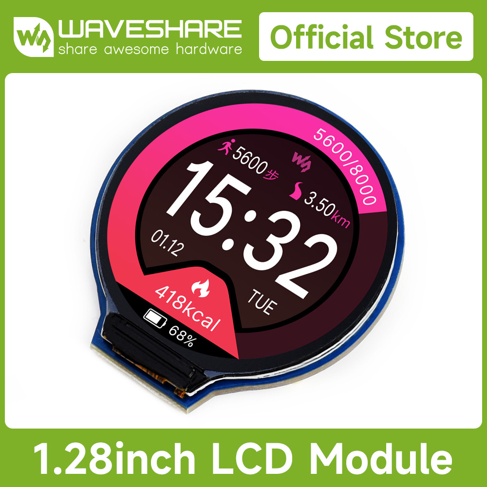 Waveshare 1.28inch Round LCD D - огляд і ціна Pi Display