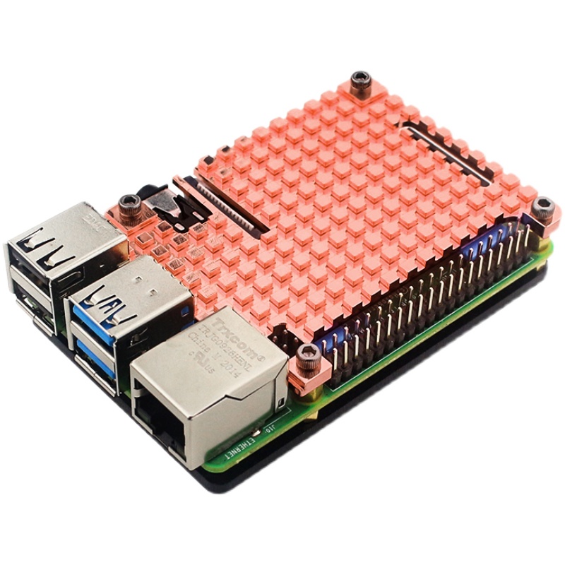 Raspberry Pi 4B Pure Copper He - огляд і ціна Pi Cooler