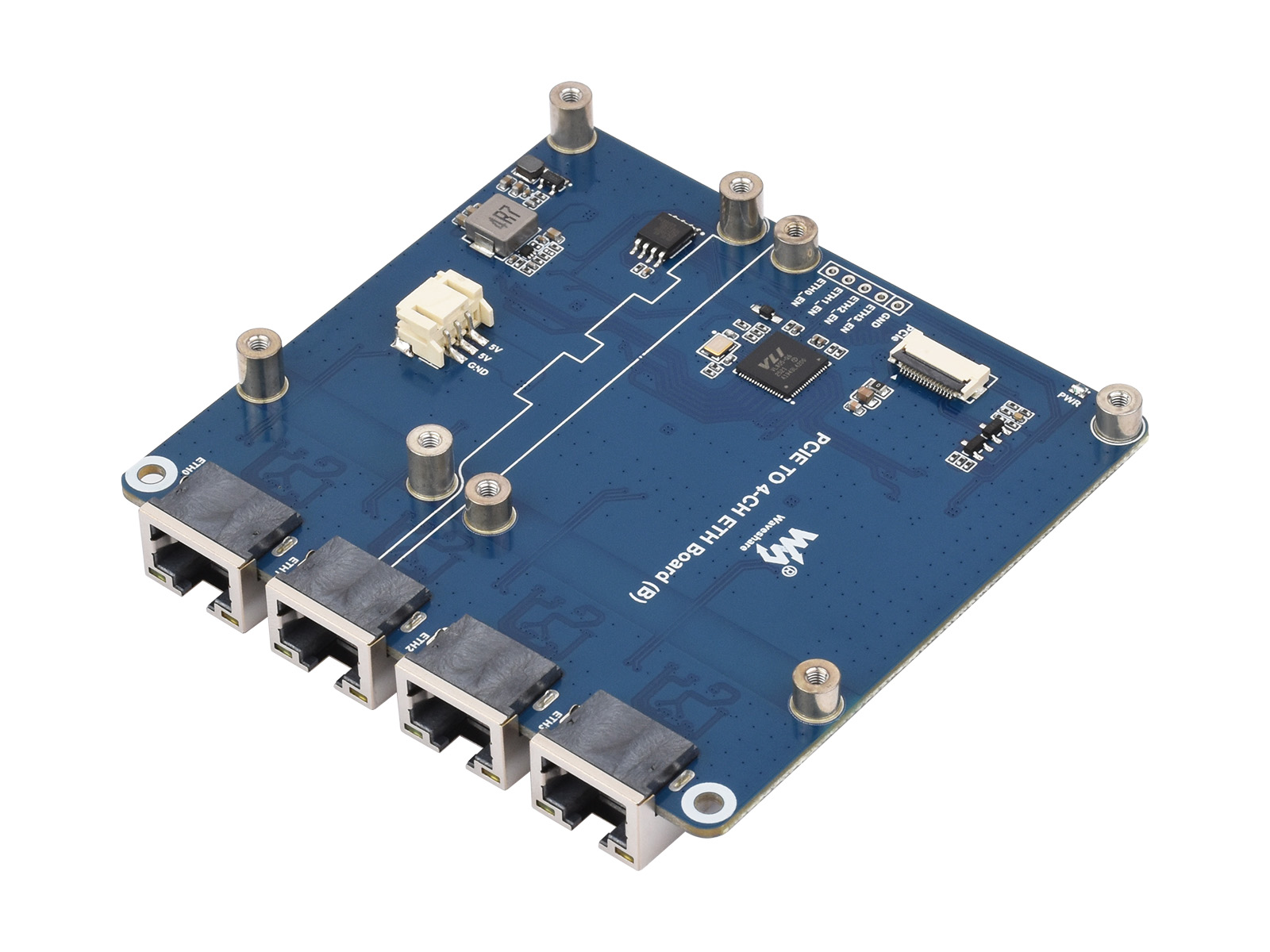 Waveshare PCIe TO 4-Ch Gigabit - огляд і ціна Raspberry Pi 4
