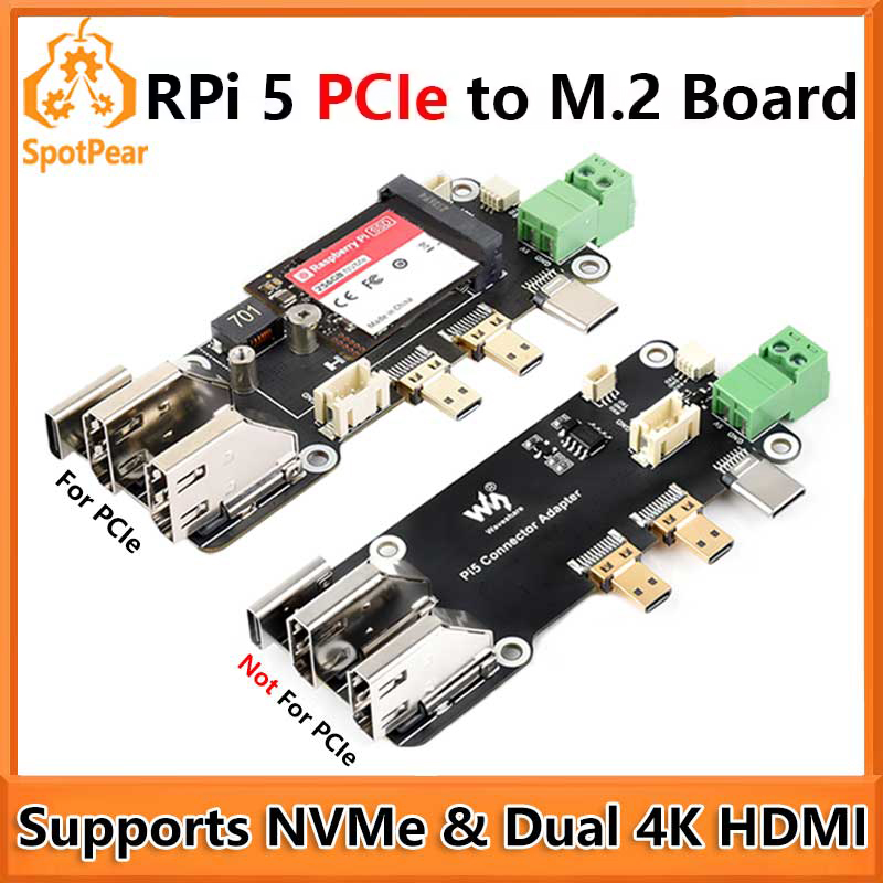 Raspberry Pi 5 PCIe to M.2 Mul - огляд і ціна Pi Cooler
