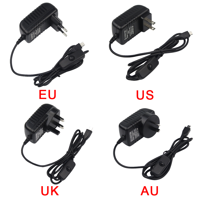 5V 3A Raspberry Pi 3 Model B+  - огляд і ціна Pi Power Supply
