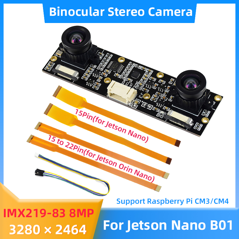 8MP IMX219 Binocular Camera fo - огляд і ціна Pi Camera Module