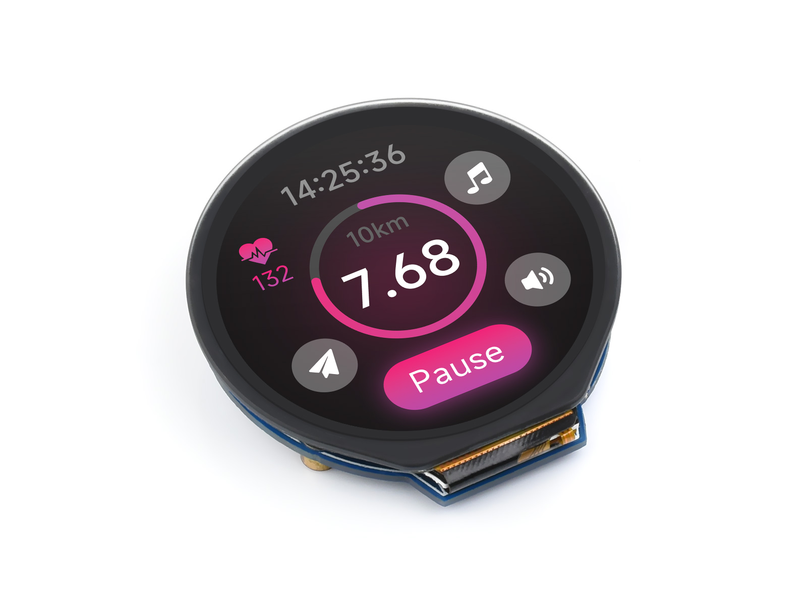 Waveshare 1.28inch Round LCD D - огляд і ціна Pi Display