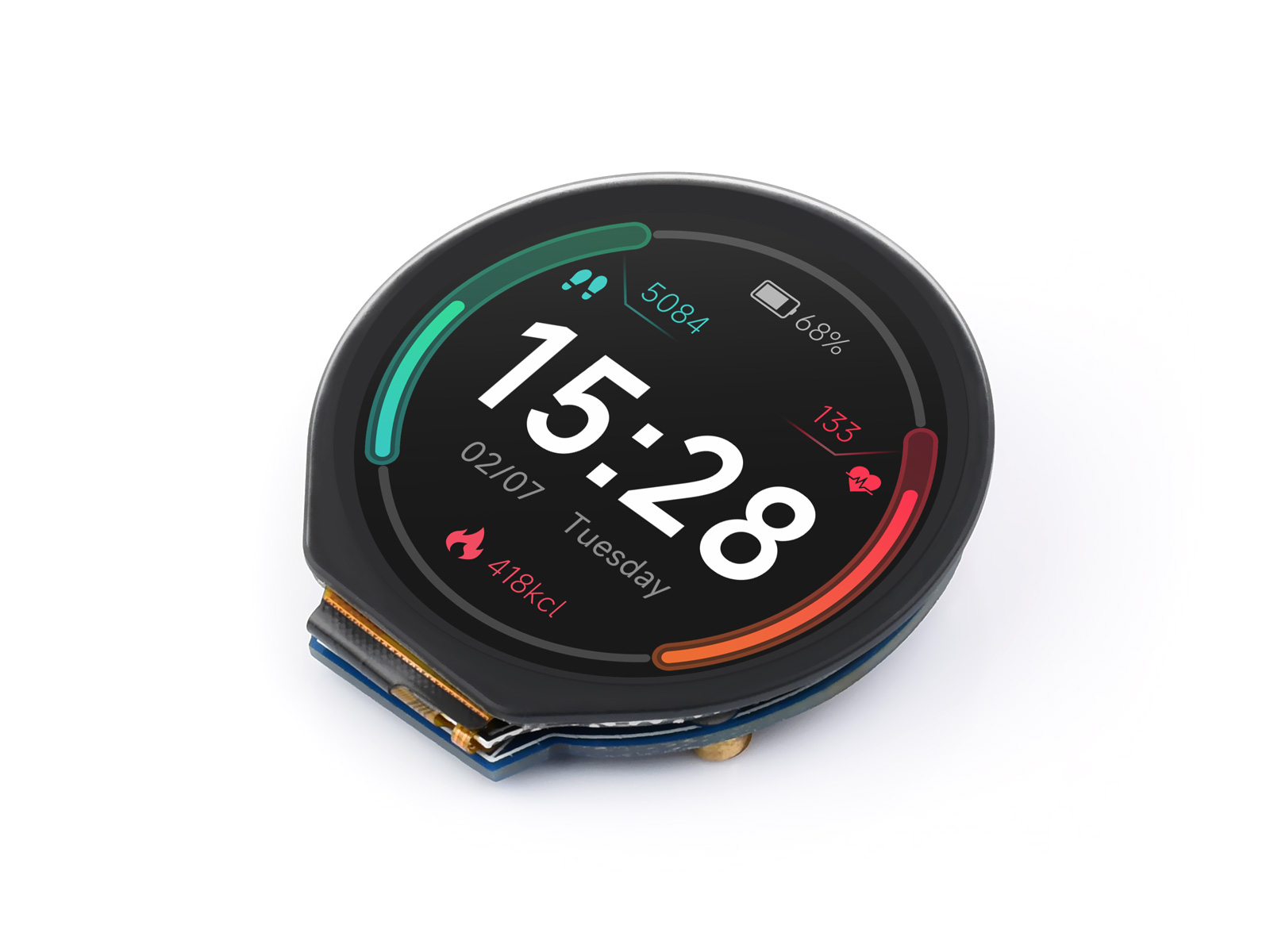 Waveshare 1.28inch Round LCD D - огляд і ціна Pi Display