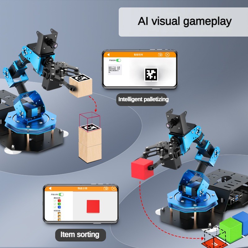 6 Dof Robot Arm with Servo Cla - огляд і ціна Raspberry Pi 5