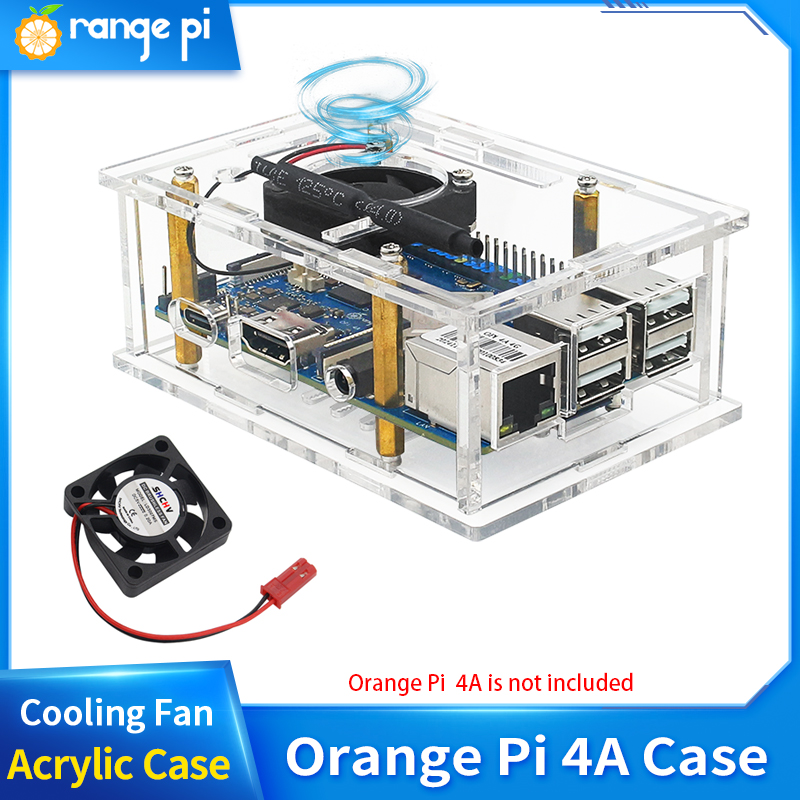 Orange Pi 4A  Acrylic Case Tra - огляд і ціна Pi Cooler