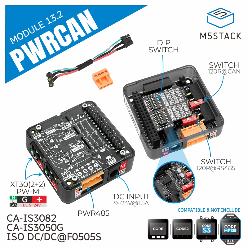 M5Stack Official PWRCAN 13.2 M - огляд і ціна Pi Camera Module