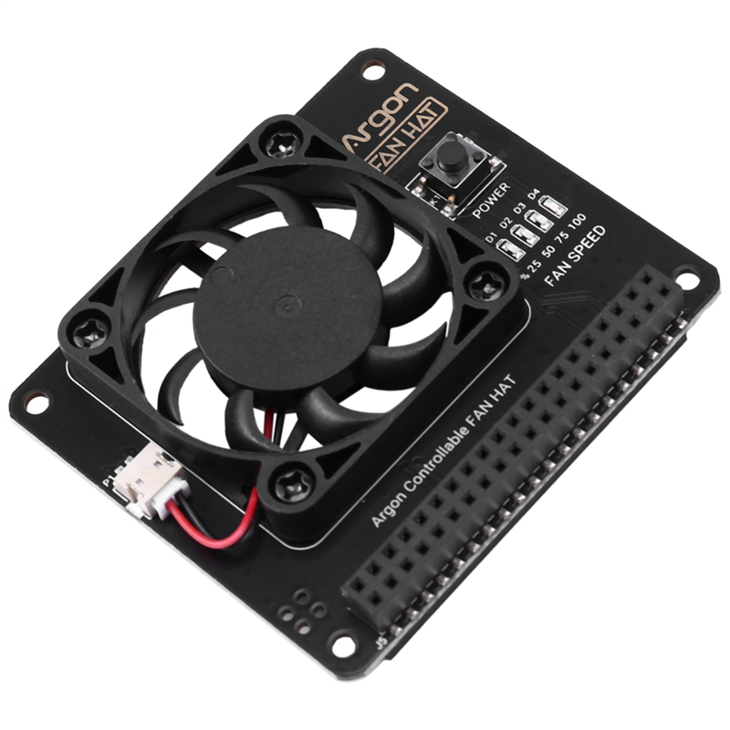 New-3X Argon Fan HAT For Raspb - огляд і ціна Raspberry Pi 4