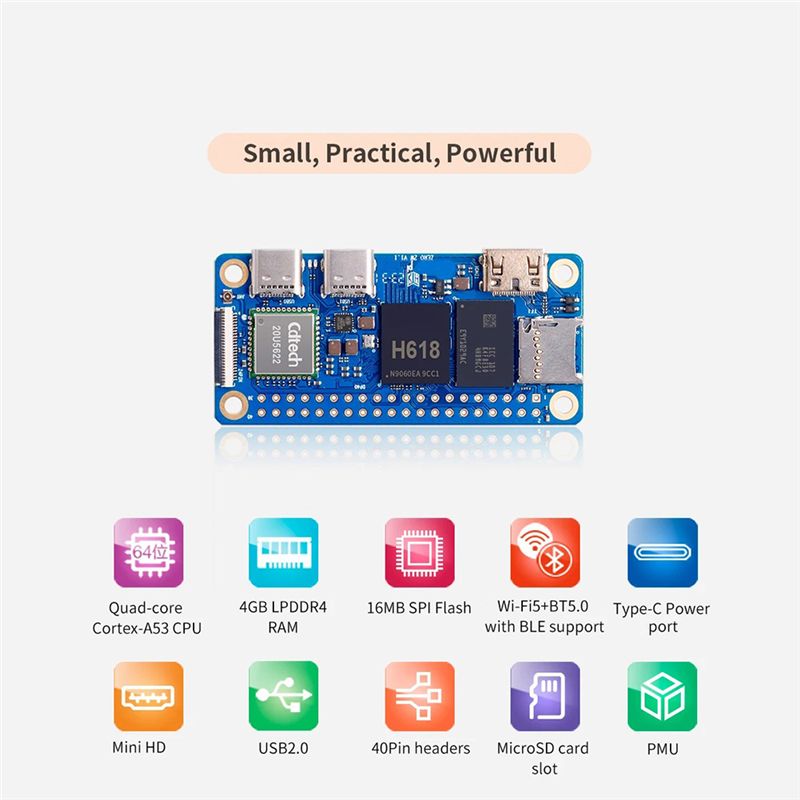For Orange Pi Zero 2W Developm - огляд і ціна Pi Zero