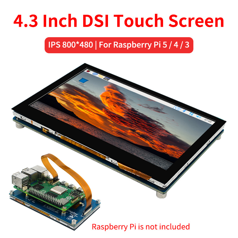 4.3 Inch DSI Touch Screen for  - огляд і ціна Pi 5 Case