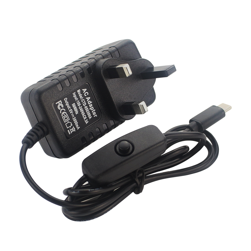 5V 3A Power Supply with ON/OFF - огляд і ціна Pi Power Supply