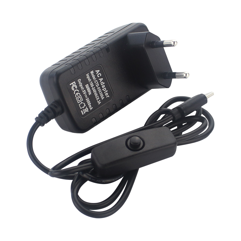 5V 3A Power Supply with ON/OFF - огляд і ціна Pi Power Supply