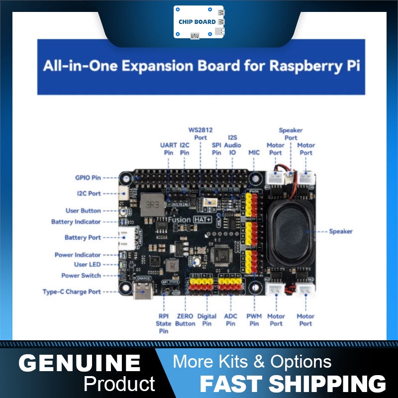 SunFounder Fusion HAT+: Raspbe - огляд і ціна Raspberry Pi 4