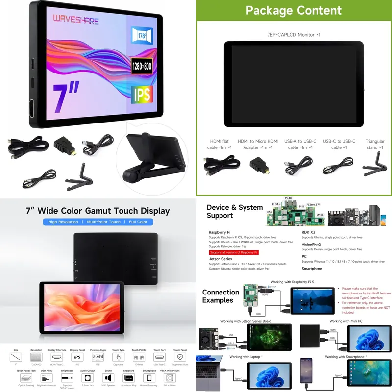 for Aismartlink Waveshare 7 In - огляд і ціна Raspberry Pi