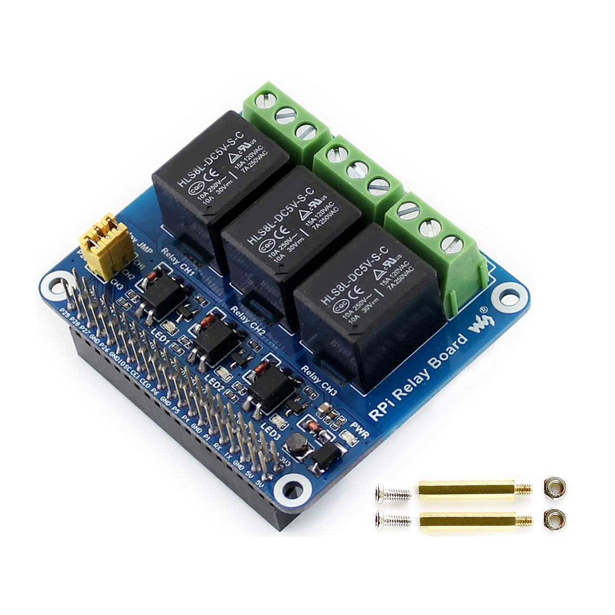 Waveshare 5V 3-Channel Relay M - огляд і ціна Pi Zero