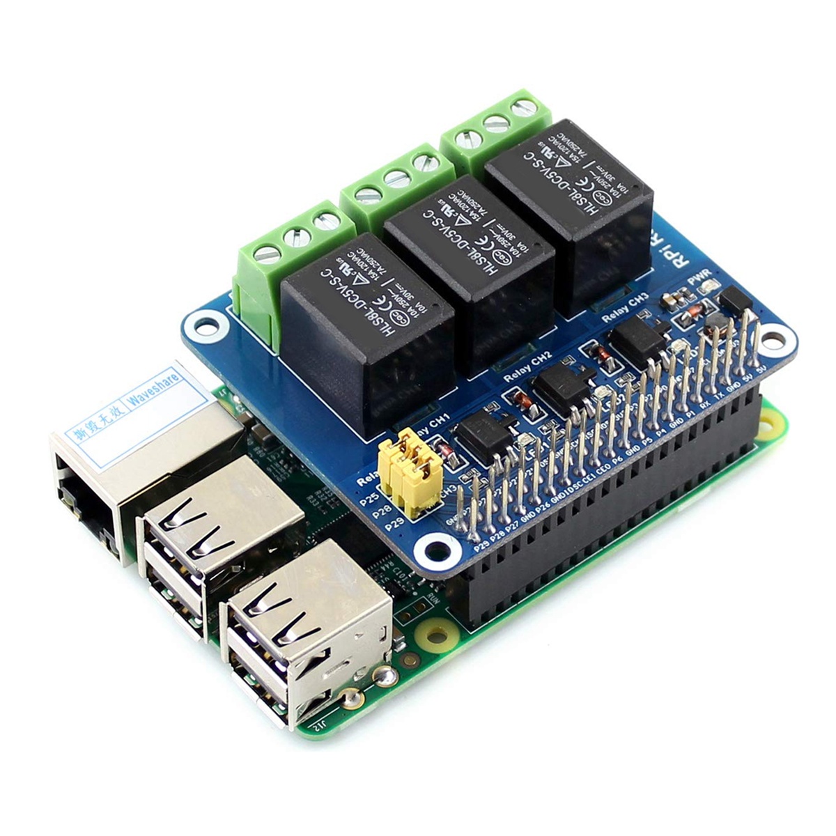 Waveshare 5V 3-Channel Relay M - огляд і ціна Pi Zero