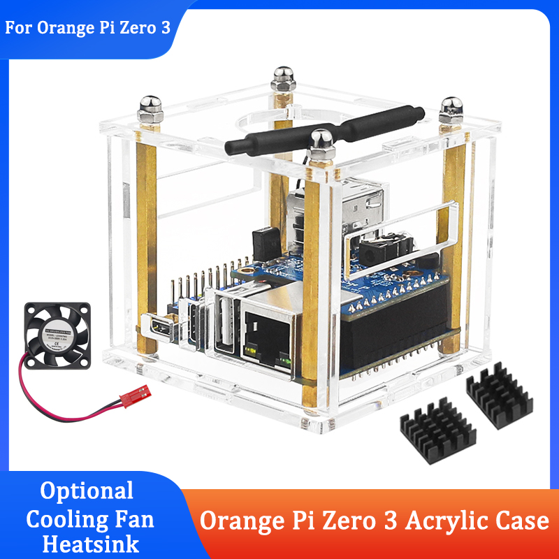 Orange Pi Zero 3 Acrylic Case  - огляд і ціна Pi Cooler