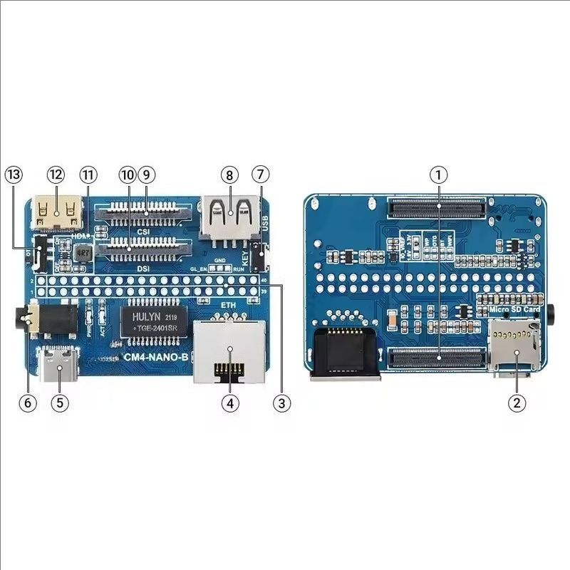 CM4 Size Expansion Board Multi - огляд і ціна Raspberry Pi