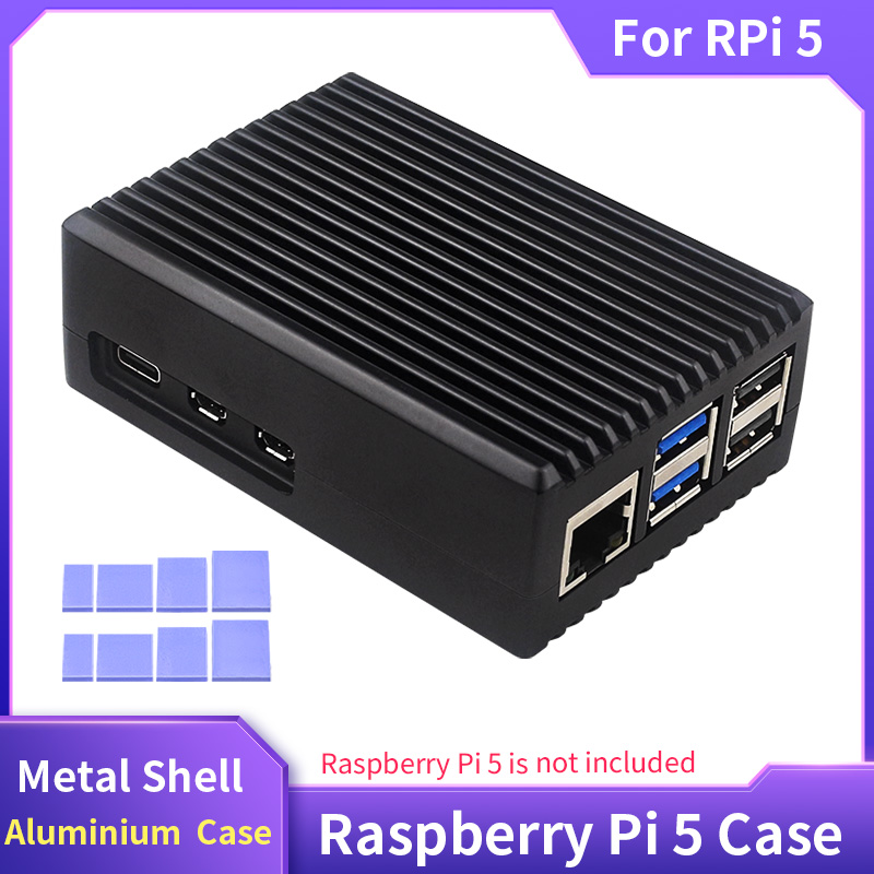 Raspberry Pi 5 Metal Shell Alu - огляд і ціна Pi 5 Case