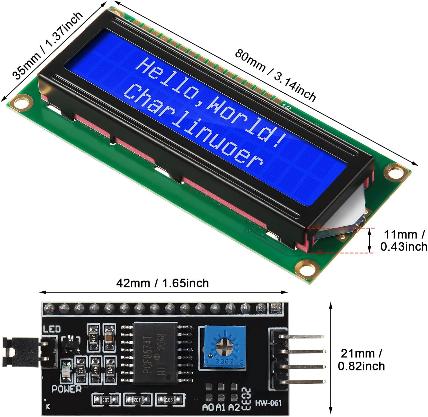1Set 1602 LCD 20*4 Blue Screen - огляд і ціна Raspberry Pi 4