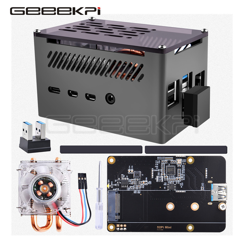 GeeekPi  Aluminum Brick Case B - огляд і ціна Pi Cooler