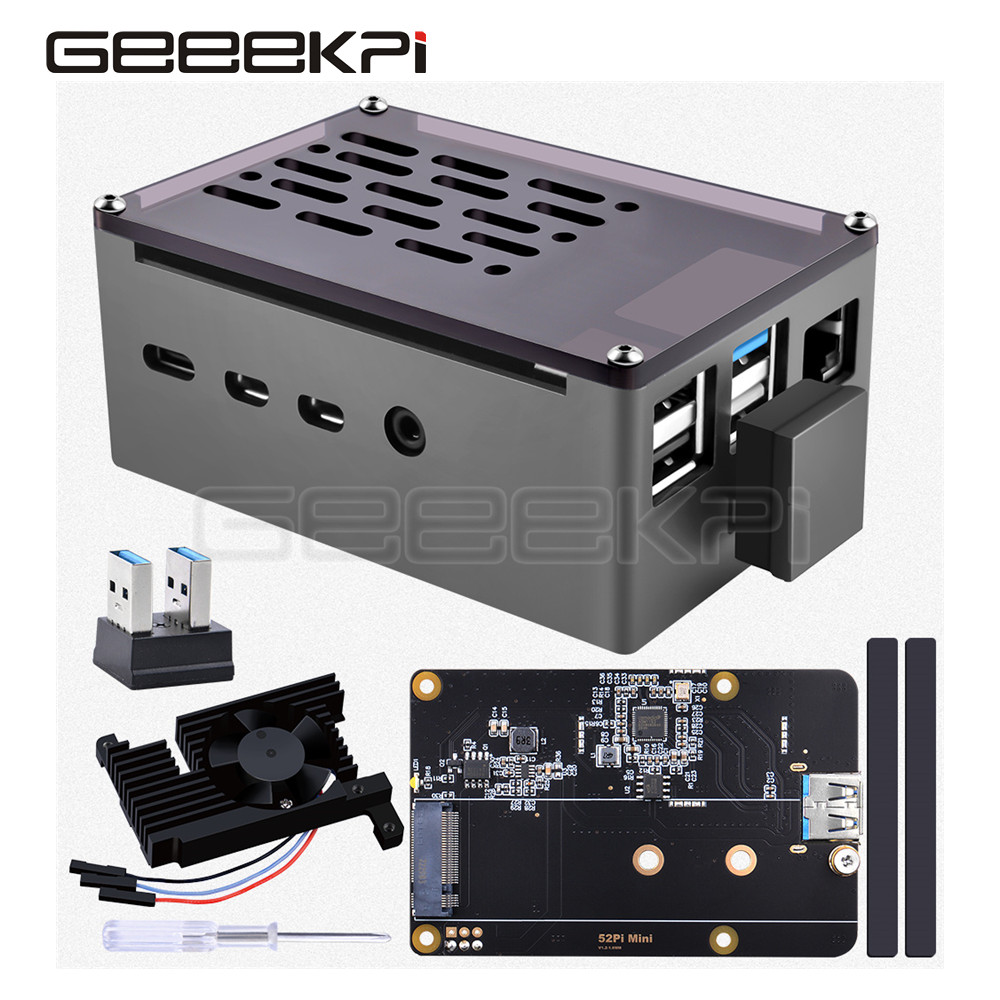GeeekPi  Aluminum Brick Case B - огляд і ціна Pi 4 Case