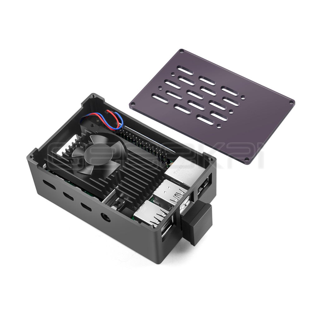 GeeekPi  Aluminum Brick Case B - огляд і ціна Pi 4 Case