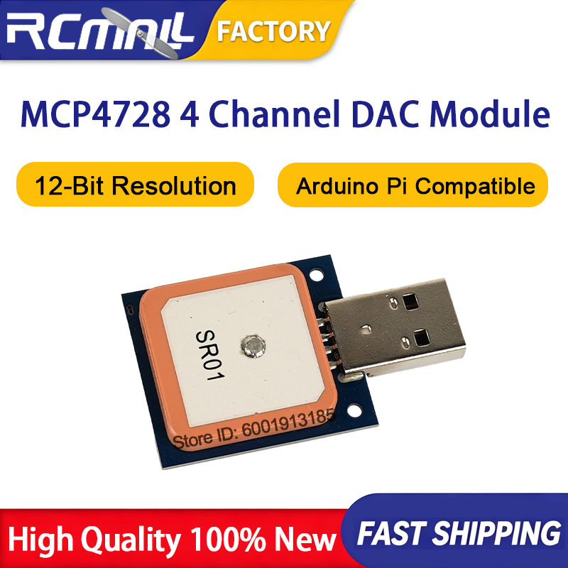 MCP4728 12 Bit I2C DAC Module  - огляд і ціна Raspberry Pi 4