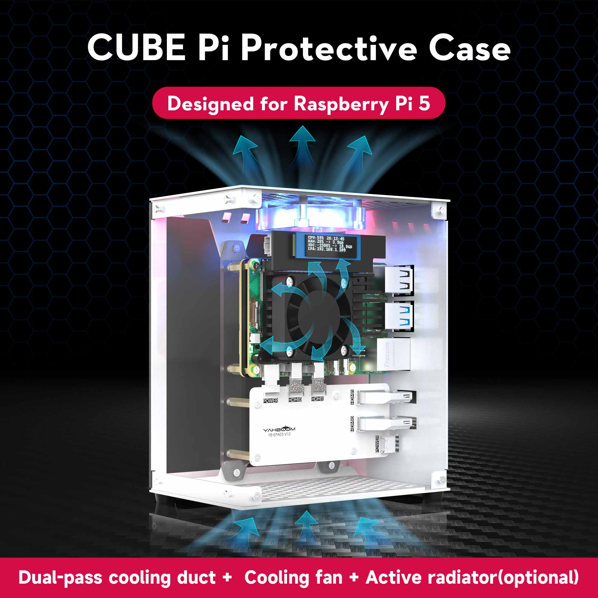 Raspberry Pi 5 Case Protective - огляд і ціна Pi 5 Case