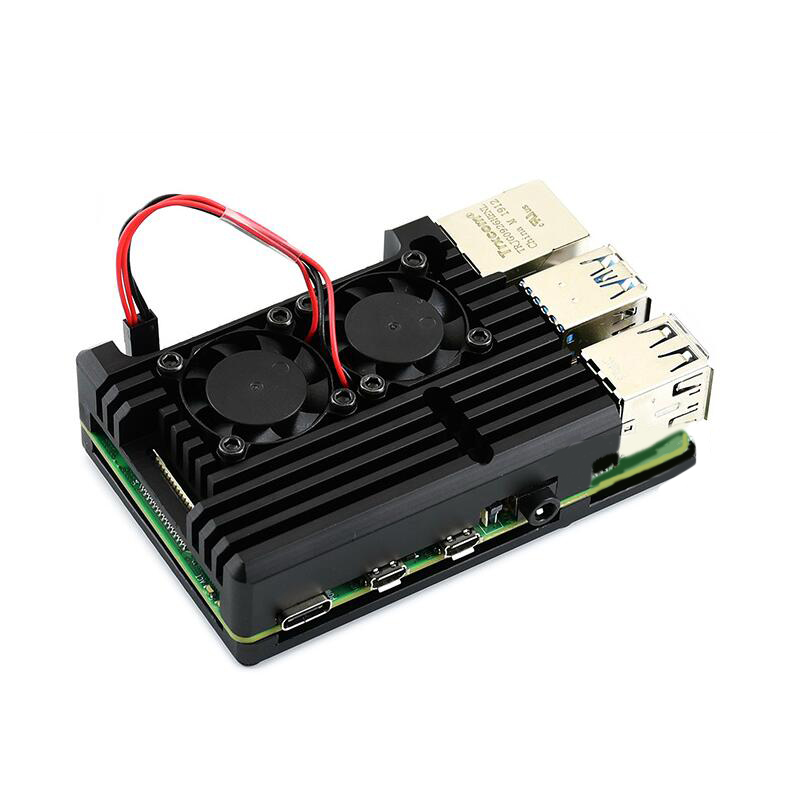 Aluminum Metal Case with Dual  - огляд і ціна Pi 4 Case